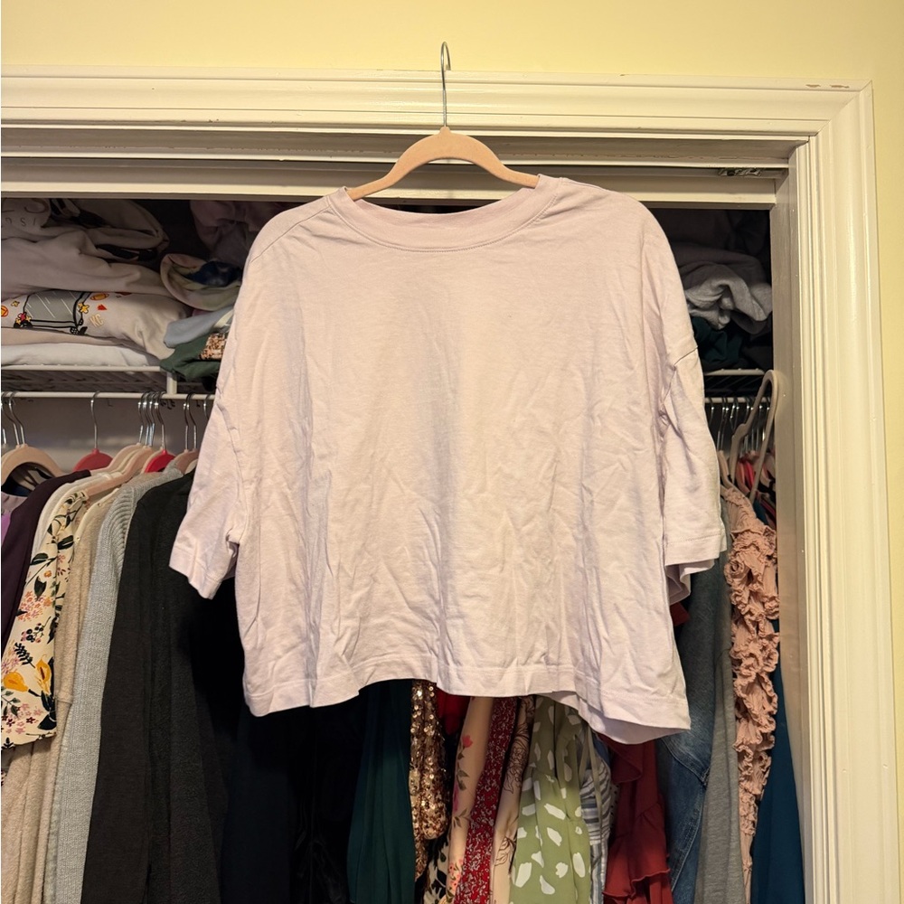 Old Navy Vintage Cropped Tee- Light Purple